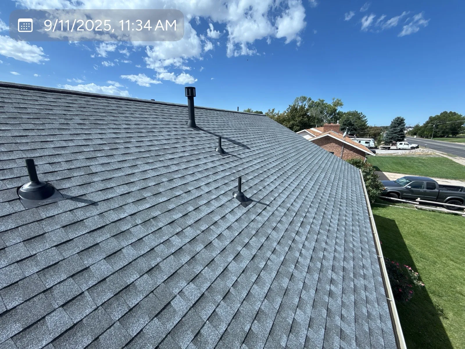 Finished roof installation by Homer Roofing crews in Layton, Utah