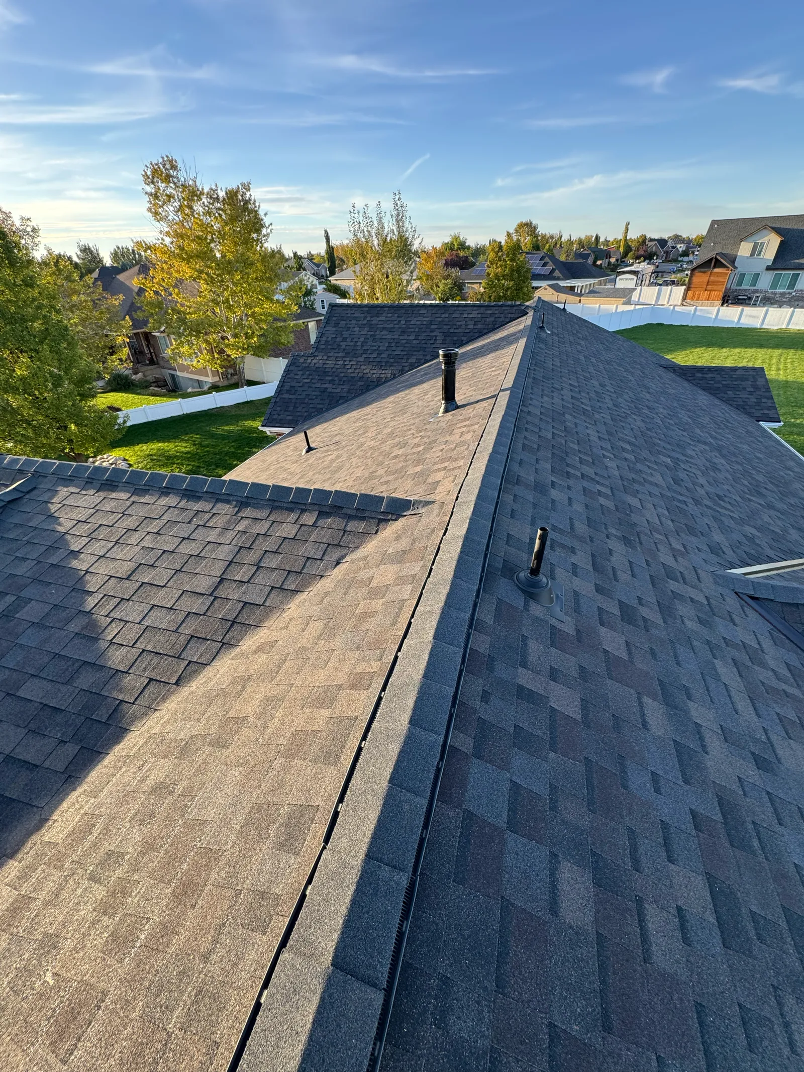 GAF asphalt shingle roof replacement in Syracuse, Utah by Homer Roofing