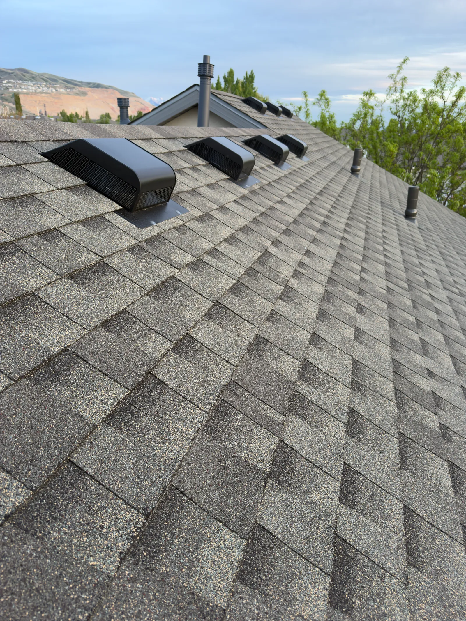 Finished roof installation by Homer Roofing crews in Woods Cross, Utah
