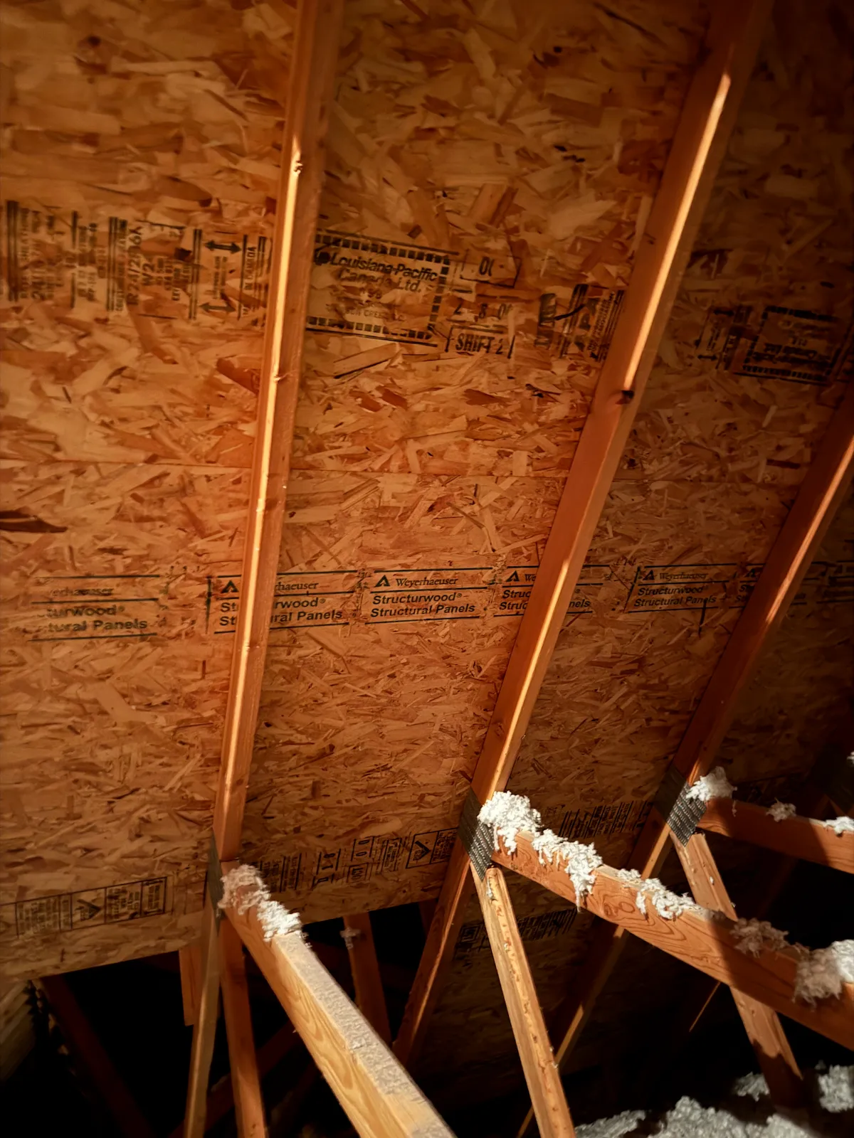 Solid roof decking installed over spaced planks on a Utah roof replacement