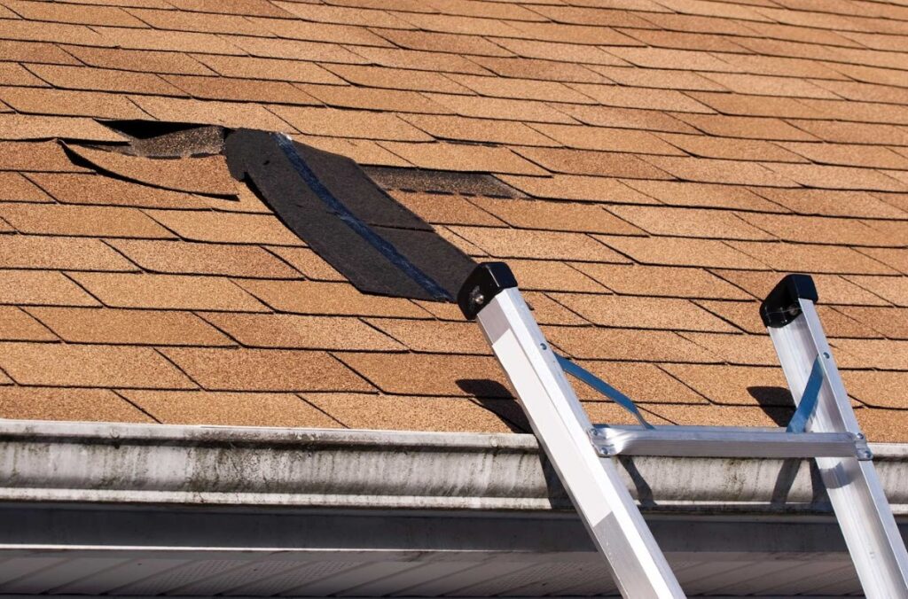 roof storm damage repair in Logan, UT