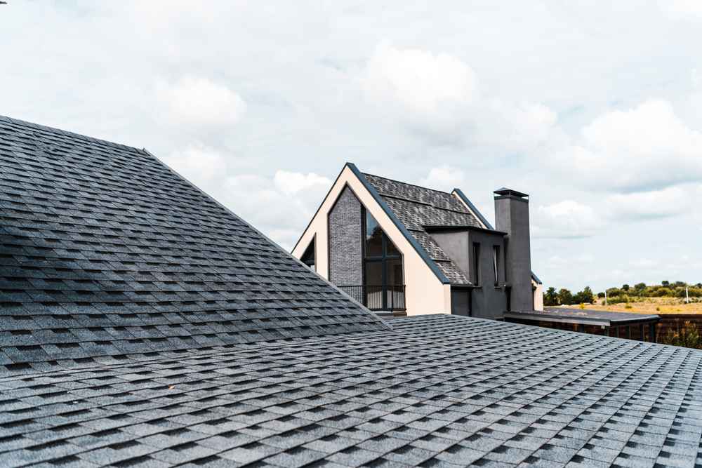 Impact resistant asphalt shingles installed on a residential roof in Logan, UT